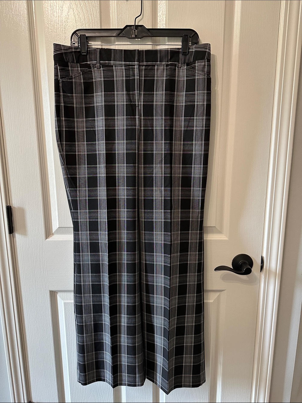 Express Editor Black and White Plaid Dress